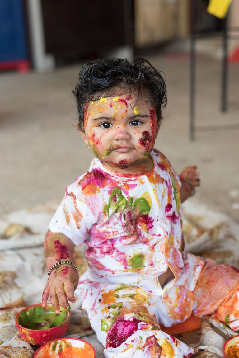 30 Holi Photoshoot Ideas For Babies Full Of Color